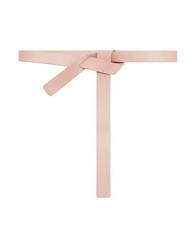 8 by YOOX Cintura Regular LEATHER KNOT WAIST BELT
 Rosa 100% Pelle di vitello