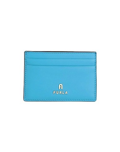 FURLA PICCOLA PELLETTERIA Azzurro 100% Pelle di vitello