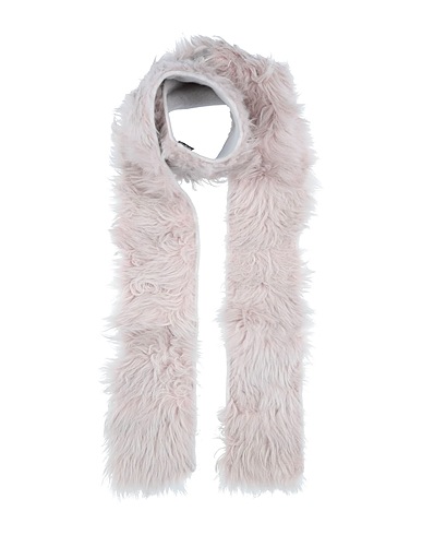 LORENA ANTONIAZZI Scarves and foulards Light pink 100% Goat skin, Cashmere