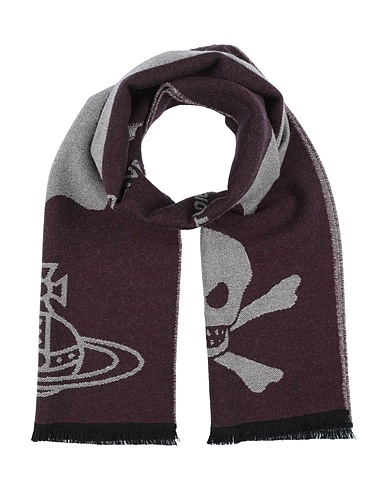 VIVIENNE WESTWOOD Scarves and foulards Chocolate brown 100% Wool