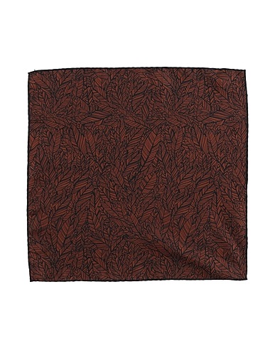 ZEGNA Scarves and foulards Brown 100% Silk