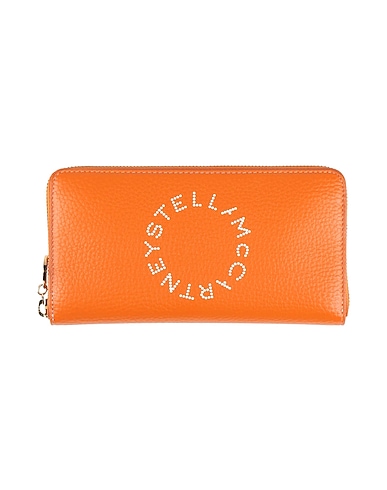 STELLA McCARTNEY Wallet Orange Textile fibres