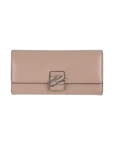 KARL LAGERFELD Wallet K/AUTOGRAPH SOFT CNT FL WT
 Taupe 58% Recycled polyester, 42% Polyurethane