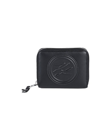KARL LAGERFELD Wallet K/AUTOGRAPH SOFT S ZIP WLT
 Black 58% Recycled polyester, 42% Polyurethane
