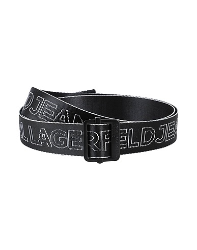 KARL LAGERFELD JEANS Belts WEBBING BELT
 Black 98% Polyamide, 2% Polyurethane