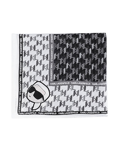 KARL LAGERFELD Scarves and foulards K/IKONIK 2.0 SQUARE SCARF CB
 Black 53% Modal, 47% Viscose
