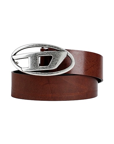 DIESEL Leather belt B-1DR
 Brown 100% Bovine leather