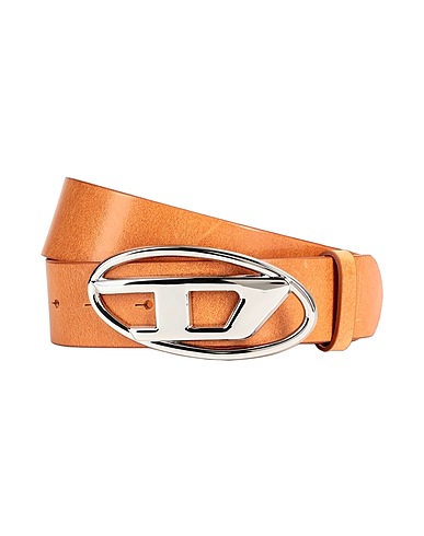 DIESEL Regular belt B-1DR W
 Tan 100% Bovine leather