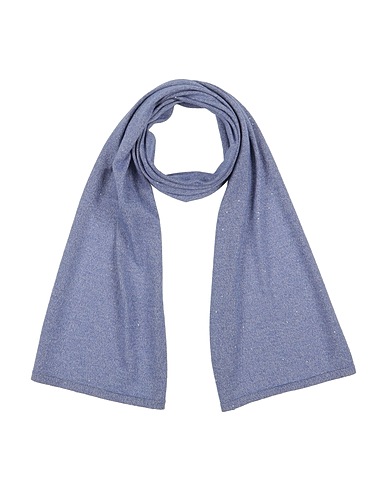 MAX & MOI Scarves and foulards Light blue 70% Cashmere, 24% Polyester, 6% Polyamide