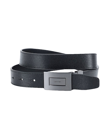 CALVIN KLEIN Leather belt Black 100% Cowhide