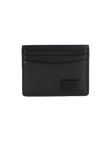 CALVIN KLEIN JEANS Small Leather Goods Black 100% Cowhide