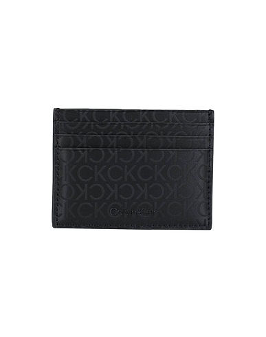 CALVIN KLEIN Small Leather Goods Black 51% Polyester, 49% Polyurethane
