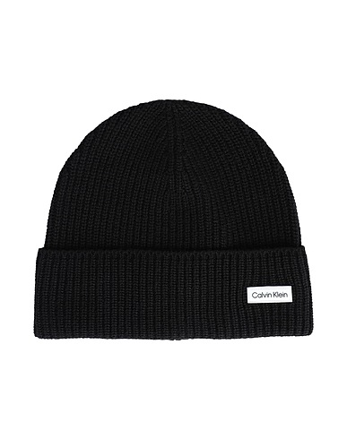 CALVIN KLEIN Hat Black 35% Polyamide, 33% Viscose, 27% Wool, 5% Cashmere