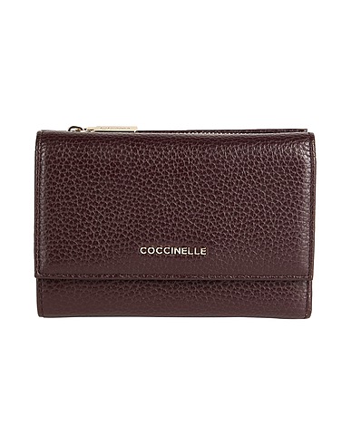 COCCINELLE Wallet Dark brown Soft Leather
