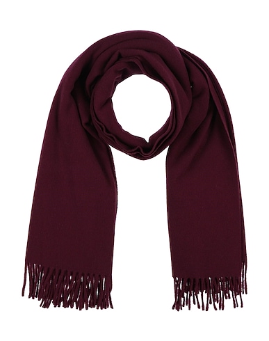 MAISON KITSUNÉ Scarves and foulards Burgundy 100% Virgin Wool