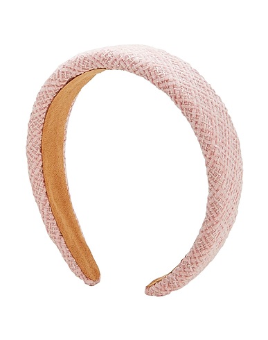 8 by YOOX Hair accessory CHECKED HEADBAND
 Light pink 70% Polyester, 30% Plastic
