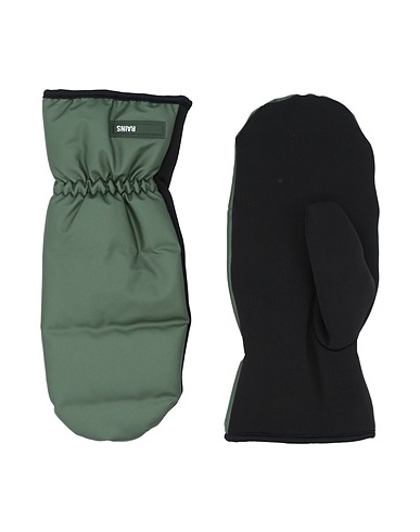 RAINS Guanti Verde militare 100% Poliestere, Spalmato poliuretano