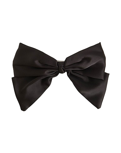 8 by YOOX Hair accessory HAIRCLIP BOW
 Black 70% Silk, 30% Iron