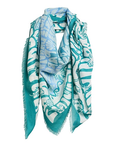 LANVIN Scarves and foulards Green 90% Modal, 10% Cashmere