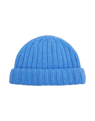 8 by YOOX 帽子 RECYCLED WOOL SAILOR BEANIE
 アジュールブルー リサイクルウール 100%