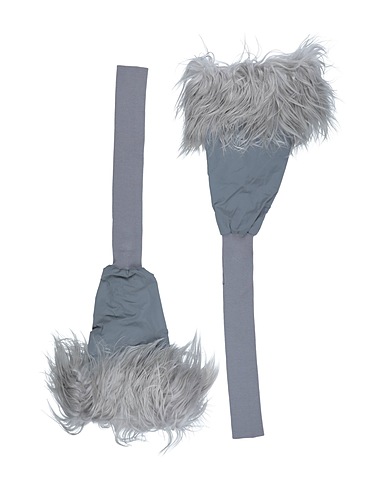 RICK OWENS Other accessory Grey Calfskin, Silk