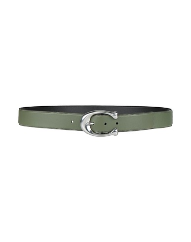 COACH Regular belt VERDE SALVIA Leather