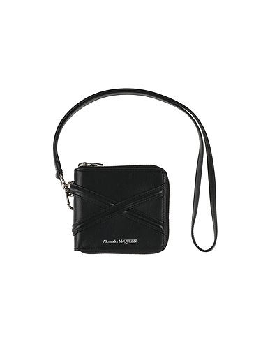MCQUEEN Small Leather Goods Black Leather