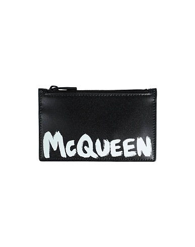 MCQUEEN レザー小物 ブラック 革（なめし加工）
