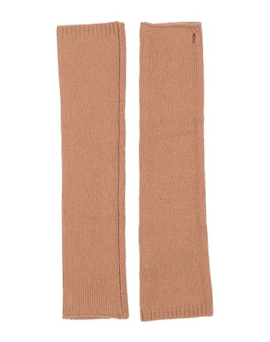 FEDERICA TOSI Gloves Camel 90% Wool, 10% Cashmere