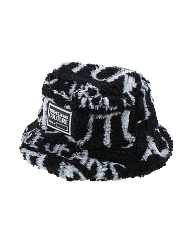 VERSACE JEANS COUTURE Hat Black 70% Polyester, 30% Acetate