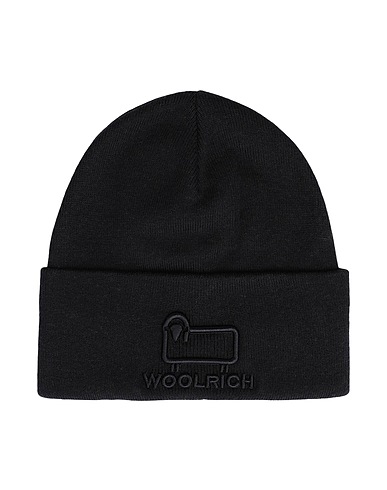 WOOLRICH Mützen & Hüte UNISEX COTTON WOOL BEANIE 

 Schwarz 85% Baumwolle, 15% Wolle