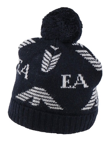 EMPORIO ARMANI Hat Midnight blue 55% Wool, 30% Silk, 15% Cashmere