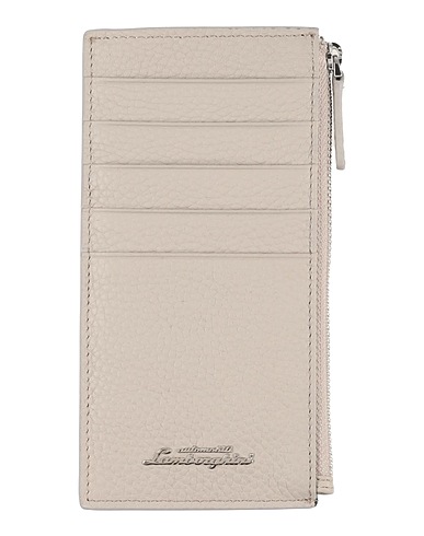 AUTOMOBILI LAMBORGHINI Small Leather Goods Light grey 100% Leather