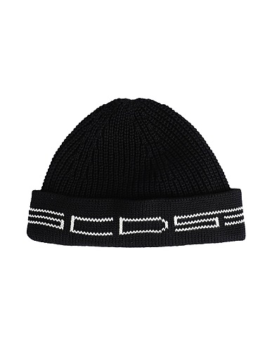 GCDS Hat Black 100% Cotton