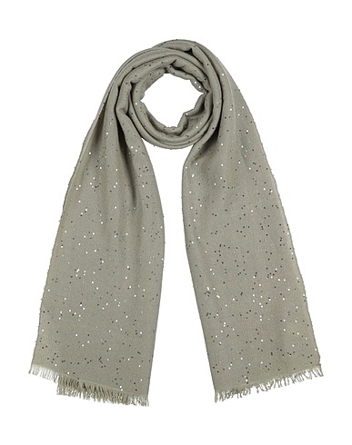 BRUNELLO CUCINELLI Scarves and foulards Sage green 70% Cashmere, 30% Silk, Polyamide