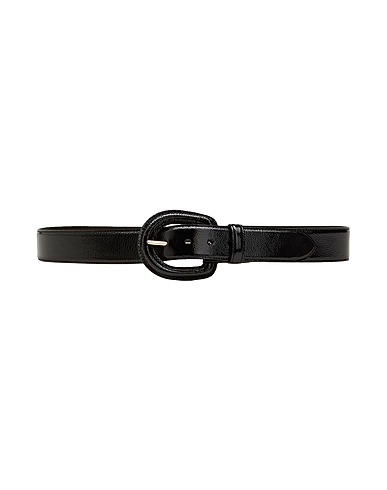 8 by YOOX Regular belt VARNISHED LEATHER BELT

 Black 100% Bovine leather