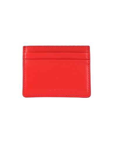 SANDRO Document holder Tomato red Soft Leather