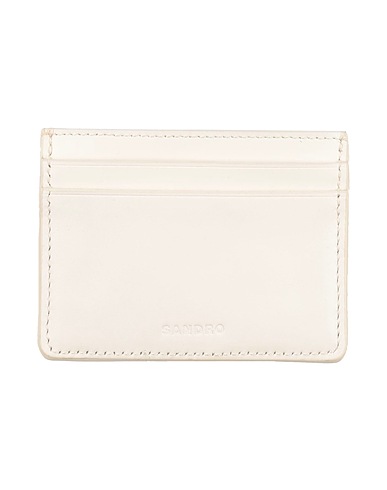 SANDRO Portadocumenti Off white Pelle