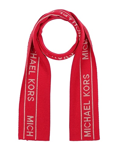 MICHAEL MICHAEL KORS Scarves and foulards Red 60% Polyester, 17% Polyamide, 16% Cotton, 5% Wool, 2% Metallic fiber