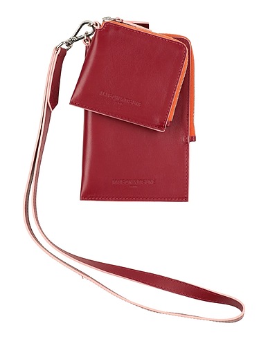 MAISON KITSUNÉ Document holder Burgundy 100% Leather