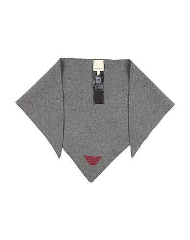 EMPORIO ARMANI Scarves and foulards Grey 80% Wool, 20% Polyamide
