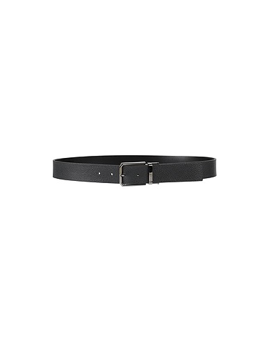 TRUSSARDI | Black Men‘s Leather Belt | YOOX