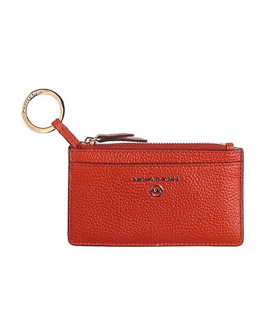 MICHAEL MICHAEL KORS PICCOLA PELLETTERIA Ruggine 100% Pelle di bovino