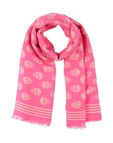 MCQUEEN Sciarpe e foulard Fucsia 100% Lana