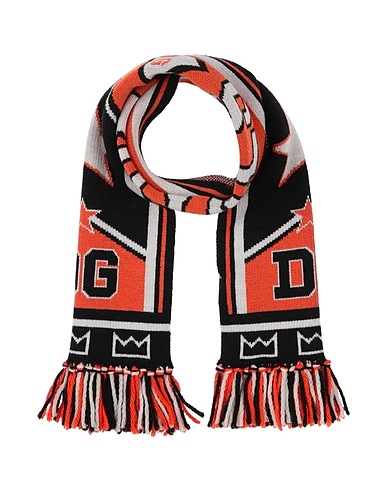 DOLCE&GABBANA Scarves and foulards Black 93% Virgin Wool, 7% Cashmere