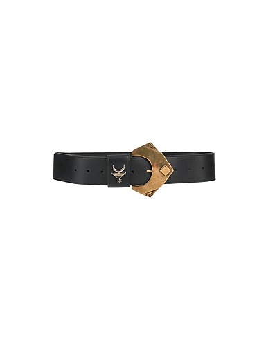 IN**AN High-waist belt Black Soft Leather