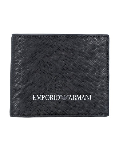 EMPORIO ARMANI Small Leather Goods Black Soft Leather