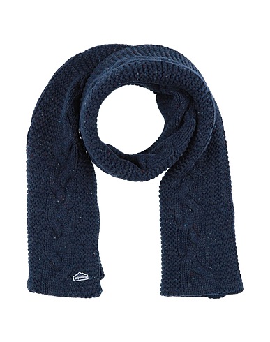 SUPERDRY Scarves and foulards Navy blue 72% Polyester, 28% Wool