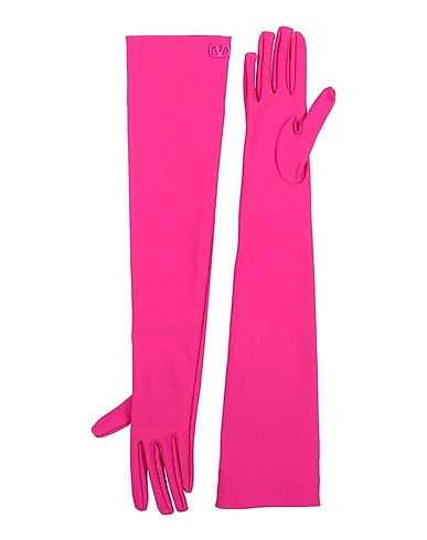 VALENTINO GARAVANI Gloves Fuchsia 75% Viscose, 17% Polyamide, 8% Elastane