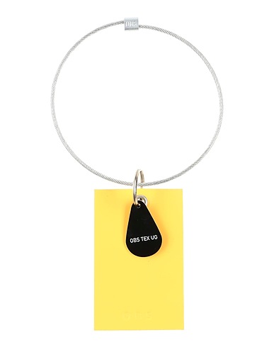 OBS Key ring Mustard Textile fibres, Metal